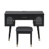 APRILSOUL Elegant Vanity Makeup Table & Chair Set, Modern Dressing Table with Organizer - 3 of 4