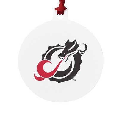 Minnesota State University Moorhead Primary Logo Aluminum Holiday Christmas Tree Ornament