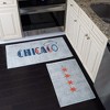 Sussexhome Non Skid Washable Kitchen Runner Rugs Set of 2 - Multipurpose Low Pile Area Rugs for Laundry Room, Entryway, Bathroom - Set of 44 x 24 and 31.5 x 20 Inches Floor Mats - 3 of 4