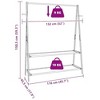 vidaXL Bamboo Coat Rack with Shelves 132 x 45.5 x 150.5 cm - 3 of 4
