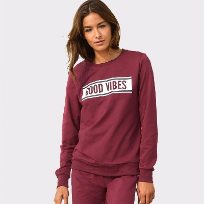 Women's Good Vibes Sweatshirt - LASCANA