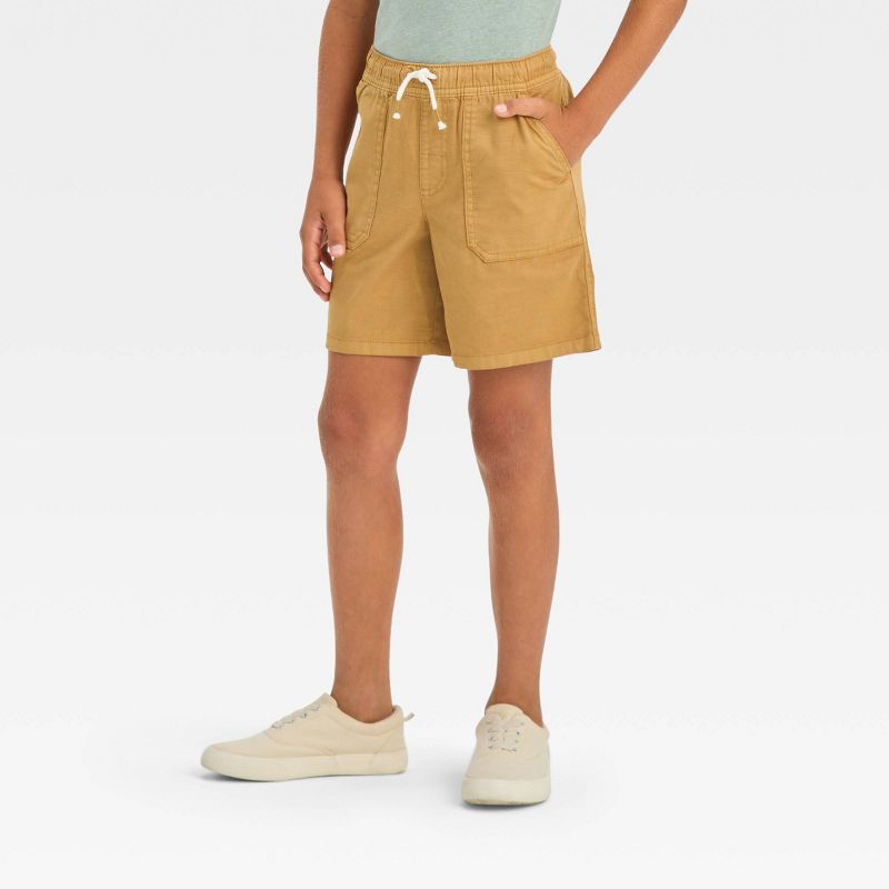 Boys' 'Above the Knee' Pull-On Shorts - Cat & Jack™ Blue, 1 of 5