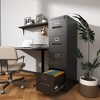 Anybear 4 Drawer Metal Vertical Black Filing Cabinets with Lock - 4 of 4
