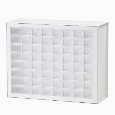  IRIS 64 Drawer Parts Cabinet Clear 