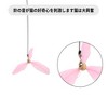 Unique Bargains Cat Teaser Windmill Style Handheld with Bell Pink - 2 of 4