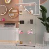 Versatile Tempered Glass Cabinet with Colorful LED Lights, Door Lock, and Adjustable Feet for Any Room - 4 of 4