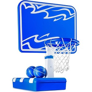 Pool Basketball Hoop – Poolside, Revolutionary Water Base and Storage System, Adjustable Heights, with 2 Balls, Air Pump, & Storage – Play22usa - 1 of 4