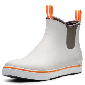 Furuian Men's Deck Boots Fishing Boots Waterproof Rain Boots Gray - 1 of 4