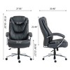 Adjustable Office Chair with High-Back and 360° Swivel, Comfortable Task Chair for Home and Work-The Pop Home - 4 of 4