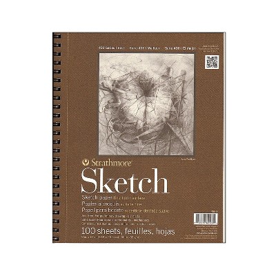 Strathmore 400 Series 9" x 12" Spiral Bound Sketch Pad 100 Sheets/Pad 2/Pack (55621-PK2)