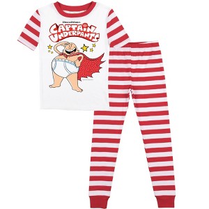Captain Underpants Youth Snug-Fit 2-Piece Pajama Set - 1 of 4