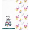 The Lakeside Collection Set of 2 Spring Truck Embroidered Kitchen Towels - Spring is Coming - 4 of 4