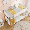 Costway 2-in-1 Twin Over Bunk Bed Frame with Integrated Ladder & Safety Guardrails - 4 of 4