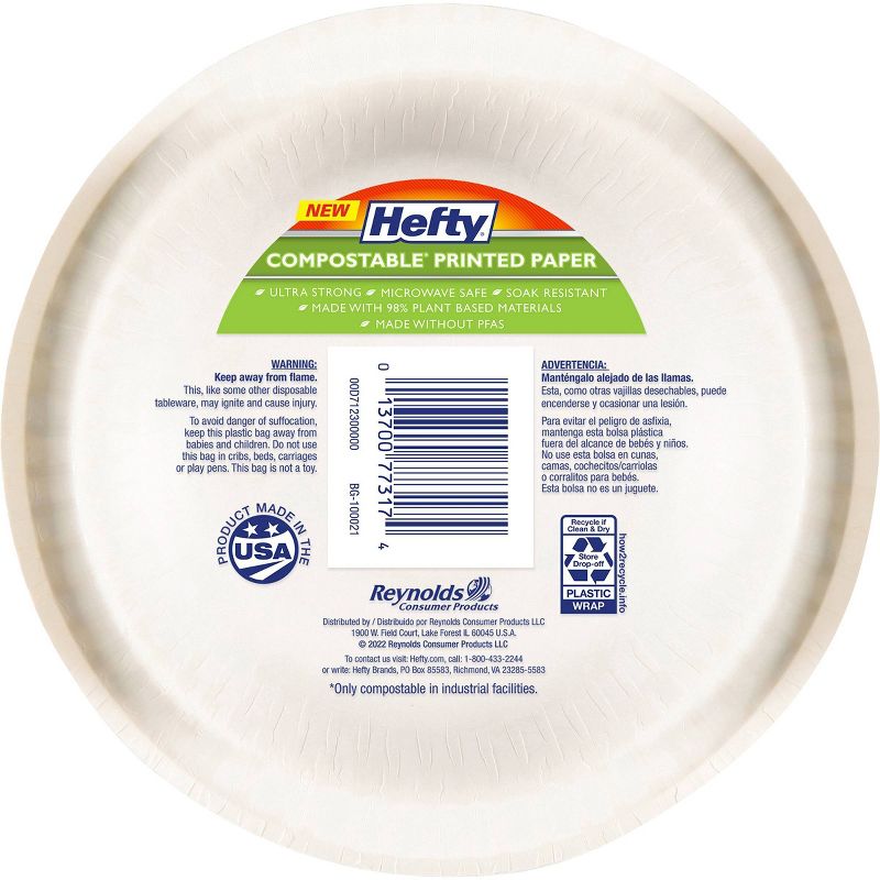 Hefty Compostable Printed Paper Bowl - 12oz/30ct, 2 of 10