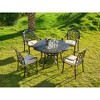 ARTPLAN Outdoor Chair Cushions for Patio Furniture, Waterproof Outdoor Cushions, Round Corner Patio Chair Cushions Set of 4 with Ties,16"x18.5"x3" - 2 of 4