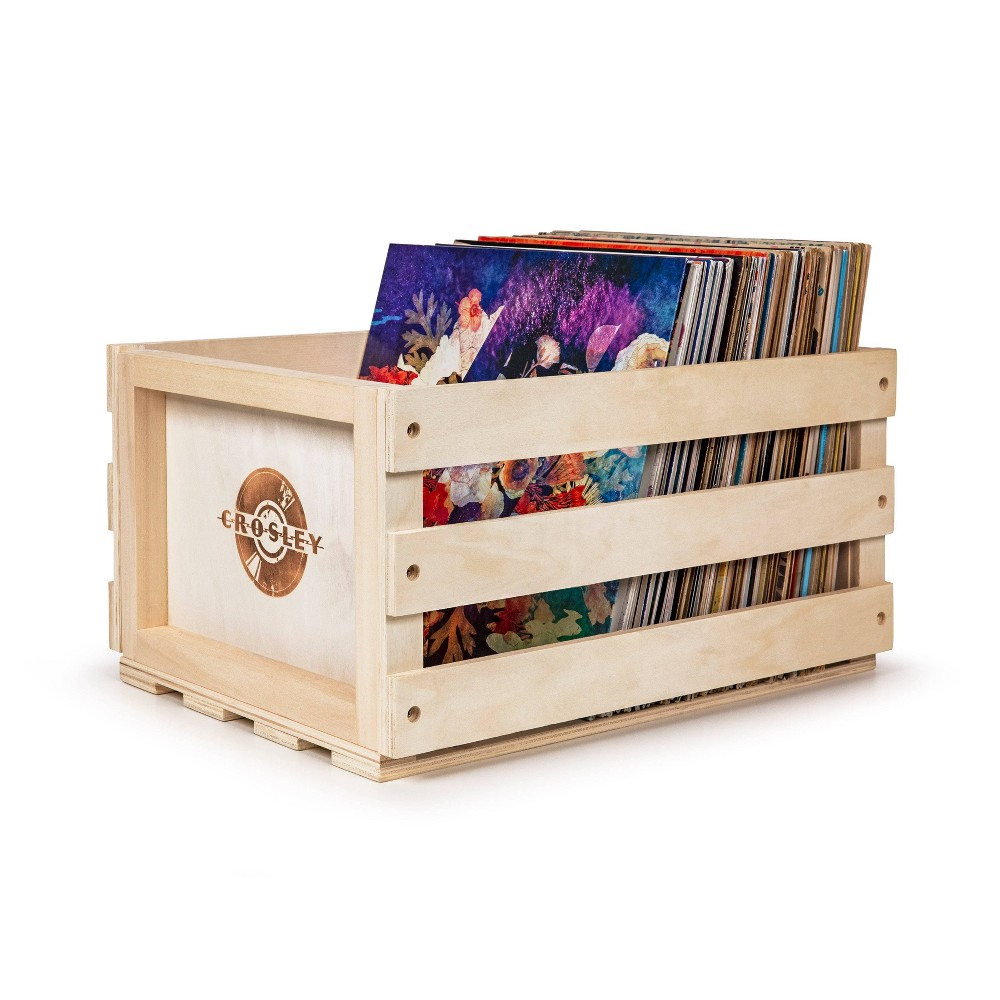 Photos - Display Cabinet / Bookcase Crosley Record Storage Crate - Natural 
