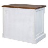 Durham File Cabinet White - Martin Furniture: Wood Lateral Storage, 3 Drawers, No Assembly Required - 3 of 4