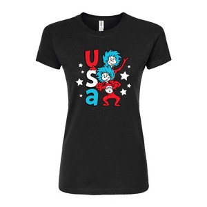 Women's - Dr. Seuss - USA Things Fitted Graphic T-Shirt - 1 of 4