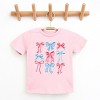 The Juniper Shop Patriotic Bows Stacked Coquette Youth Short Sleeve Tee - 2 of 4