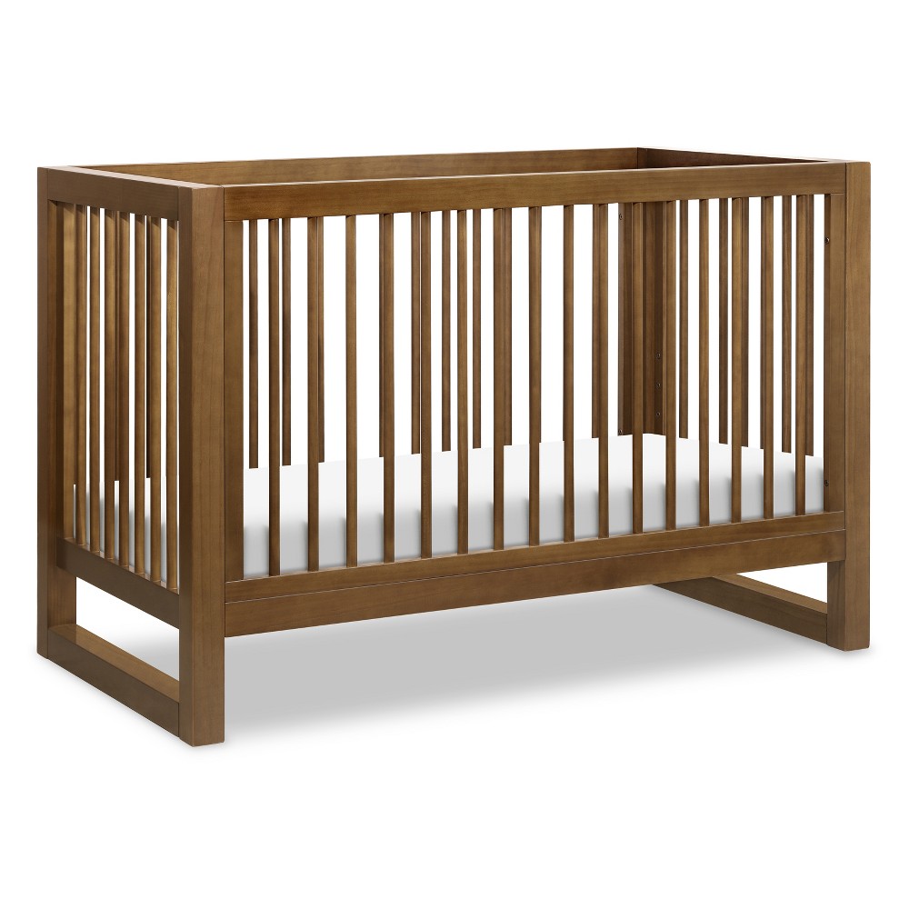 Photos - Cot Namesake Nantucket 3-in-1 Convertible Crib with Toddler Bed Conversion Kit - Natural Walnut Walnut Brown