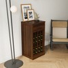 Modular Wine Bar Cabinet Ancona Modular With Storage Shelves With Hutch For Dining Room Showcase Crafts, Books, Wine, Wine Glasses - 2 of 4