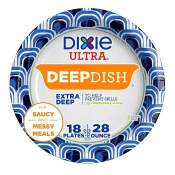Dixie Ultra 9" Deep Dish Paper Plates - 28oz/18ct