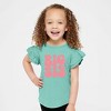 The Juniper Shop Big Sis Wavy Toddler Flutter Sleeve Tee - 2 of 2