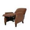Lyngins Modern PU Leather Recliner Chair with Rivets & Footrest,Single Sofa Accent Chair for Living Room,Bedroom - 3 of 4