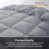 Peace Nest Heavyweight Extra Warmth White Goose Feather Down Fiber Duvet Comforter Insert - 4 of 4