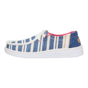 Hey Dude Wendy Espadrille Denim – Womens Comfortable Slip on Shoe - 1 of 4