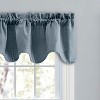 Ellis Curtain Lisa Solid Lined Scallop Valance 58" x 15" Dusty Blue - 3 of 4