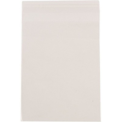 JAM Paper Cello Sleeves with Self-Adhesive Closure 8.4375 x 10.25 Clear 8X10CELLOB
