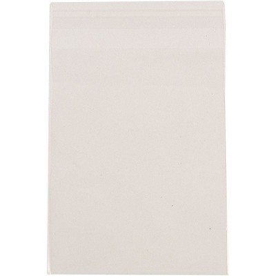 JAM Paper Cello Sleeves with Self-Adhesive Closure 8.4375 x 10.25 Clear 8X10CELLOB