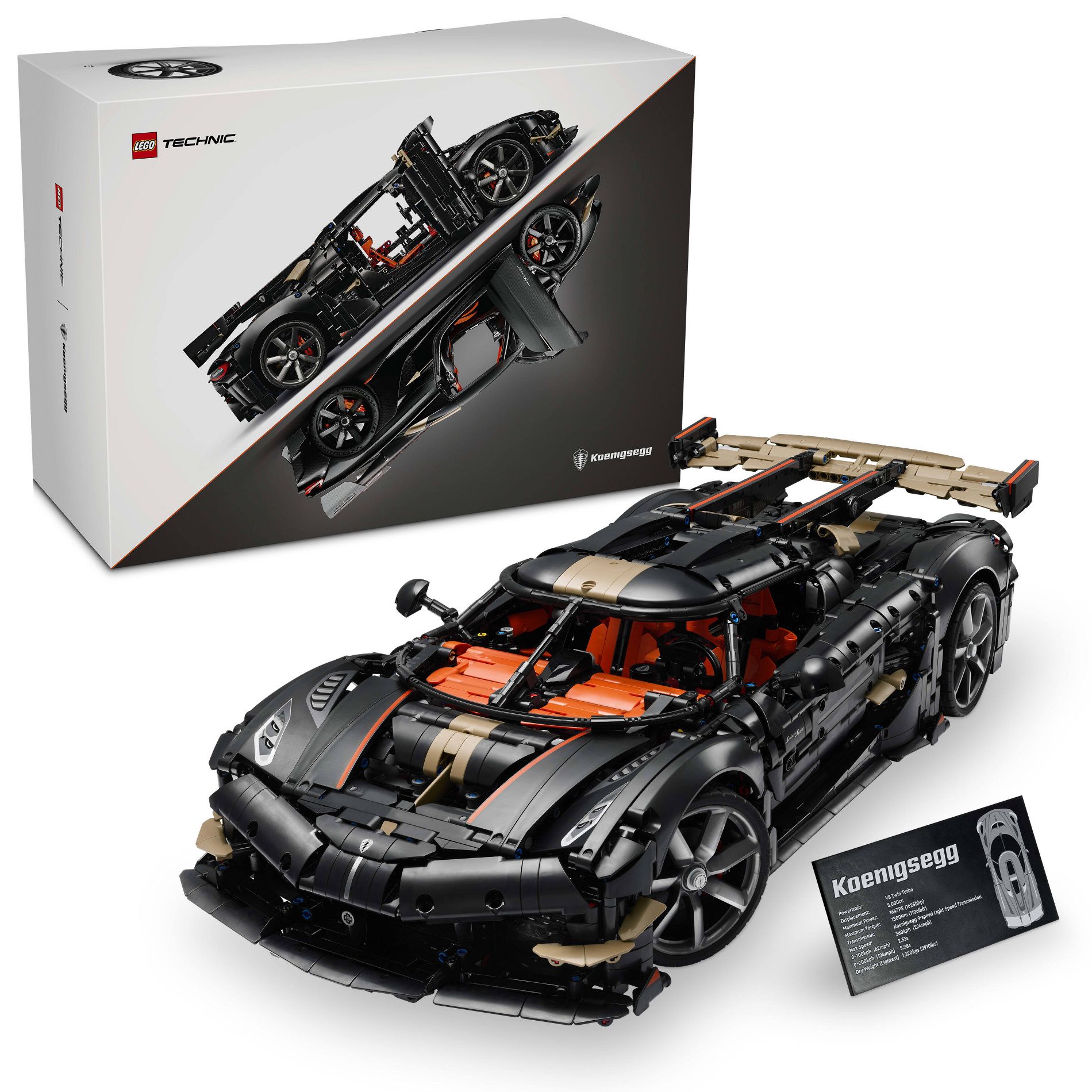 LEGO Technic Koenigsegg Sadair’s Spear Megacar 42232