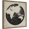 Amanti Art World News Map II by Elizabeth Medley Canvas Wall Art Print Framed 22 x 22-in. - 3 of 4