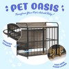 JUJABU 39'' Indoor Metal Dog Crate with Double Doors - 4 of 4