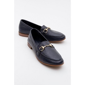 Rory - Dark Blue Leather Bit Loafers | Forever & Always Shoes - 1 of 4