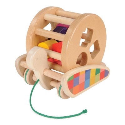 Little Poland Gallery Snail Sort-Roller Wooden Pull Toy and Sorter All-In-One