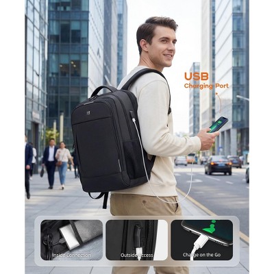 SUGIFT Extra Large 50L Travel Laptop Backpack for Men Women with USB Charging Port Water Resistant — фото 4