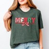 Merry Pattern Quilted Print - Women's Short Sleeve Graphic T-Shirt - 3 of 4