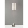 Christina Floor Lamp Brushed Steel - Adesso: Modern Standing Light with Pull Chain, UL Listed, Metal Body - 3 of 4