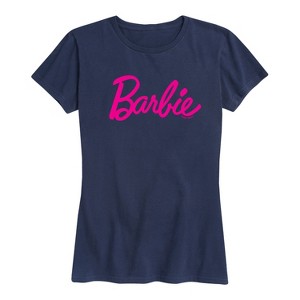 Women's - Barbie - Classic Pink Logo Short Sleeve Graphic T-Shirt - 1 of 4