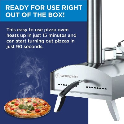 Westinghouse Stainless Steel Portable Outdoor Pizza Oven