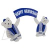 Northlight LED Lighted Polar Bear "Happy " Sign Outdoor Christmas Decoration - 30" - 4 of 4