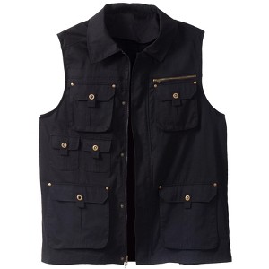 Boulder Creek by KingSize Men's Big & Tall 9 Pocket Twill Utility Vest - 1 of 4