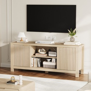 TV Stand for TVs Up to 65 Inch, Media Console Table, Entertainment Center with Open Storage Shelves - 1 of 4