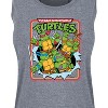 Women's - Teenage Mutant Ninja Turtles - Ripping Out Of Shirt Graphic Racerback Tank - 2 of 4