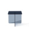 NicBex C Shaped Side Table Simple Modern End Table with Wheels, 2-Tier Storage Shelf and Glass Tabletop for Bederoom, Living Room - 4 of 4