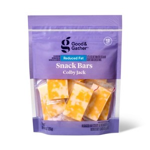 Reduced Fat Colby Jack Cheese Snack Bars - 9oz/12ct - Good & Gather™ - 1 of 3