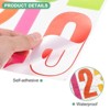 Unique Bargains Waterproof Vinyl Self-Adhesive Durable Mailbox Number Stickers Colorful - 2 of 4
